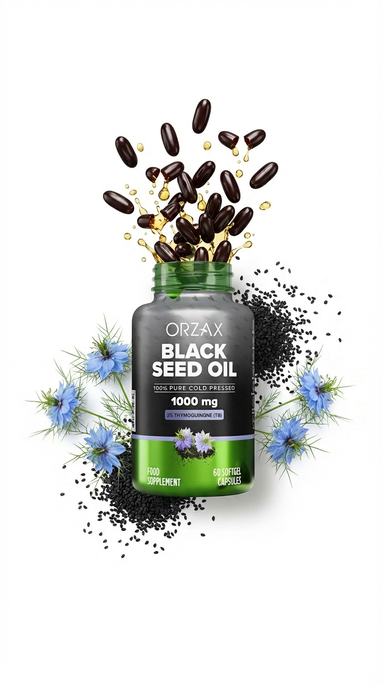 Orzax Black Seed Oil Softgels Stand Out